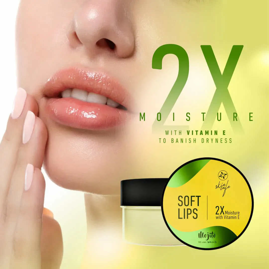 COMBO - Skin Cafe All-Day Moisturizer 50gm + Skin Cafe Soft Lips Lip Balm Vitamin E Mojito 10gm 11