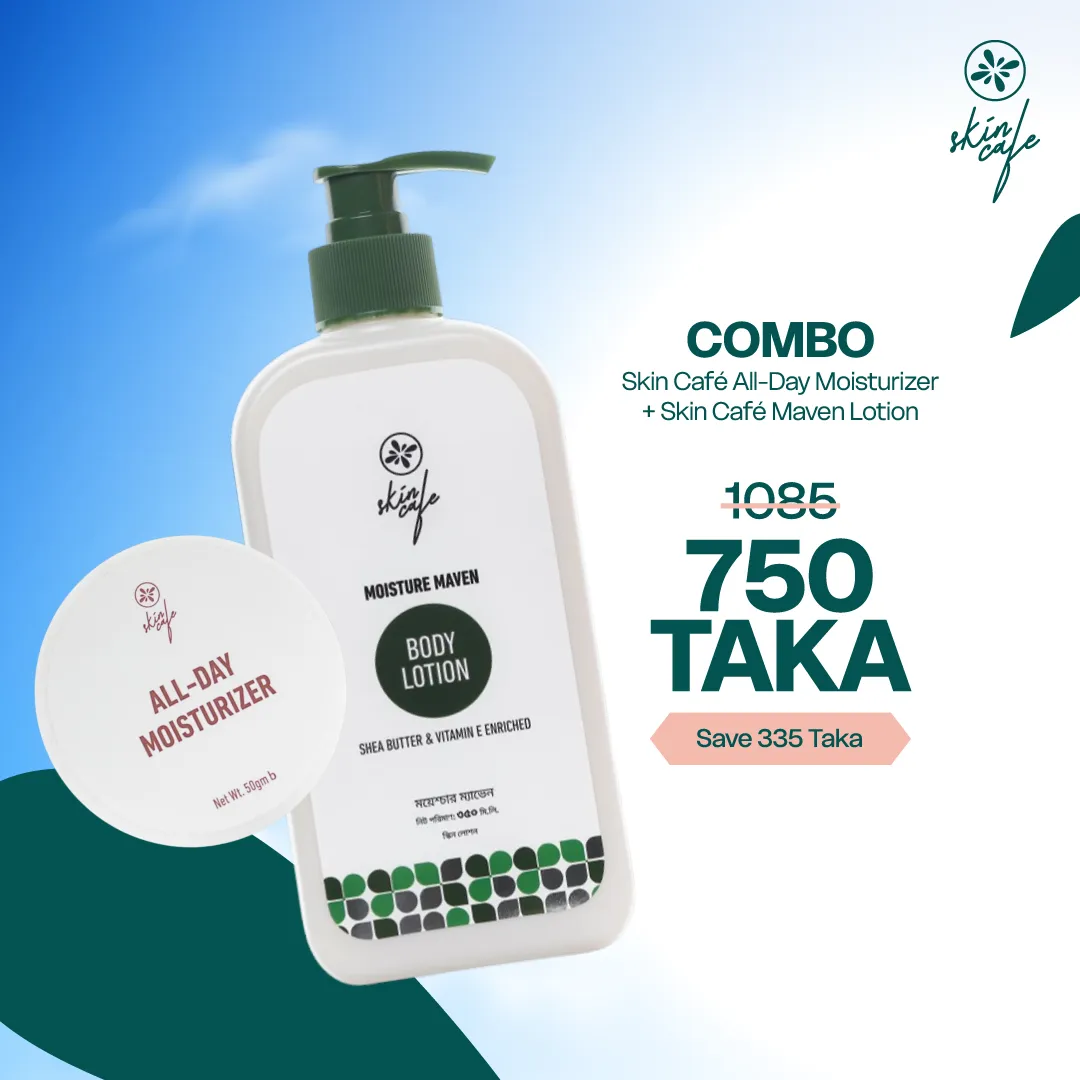 COMBO - Skin Cafe All-Day Moisturizer 50gm + Skin Cafe Moisture Maven Body Lotion 350ml