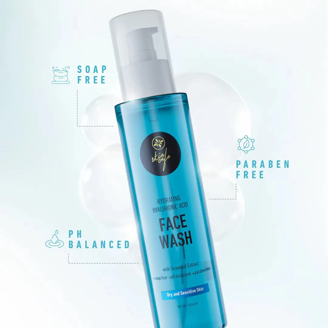 Skin Cafe Hydrating Hyaluronic Acid Face Wash with Seaweed Extract - 140ml 3