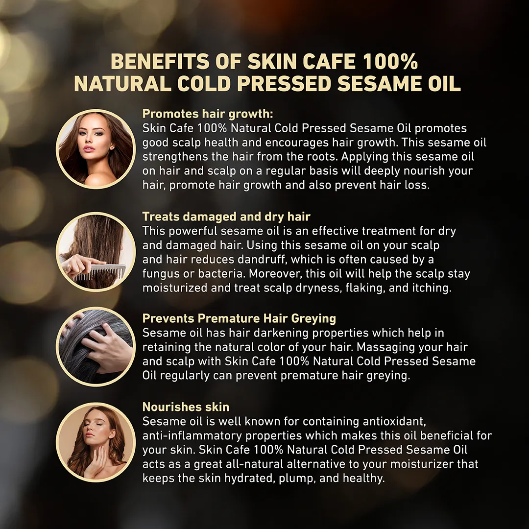 Skin Cafe 100% Natural Sesame Oil - 120ml alternate