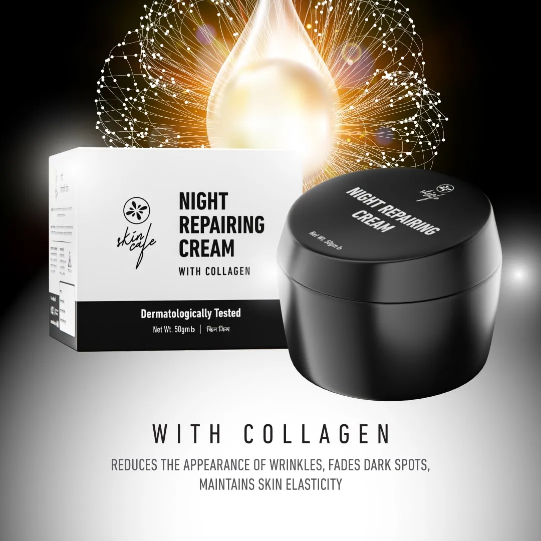Skin Cafe Night Repairing Cream With Collagen - 50gm 3