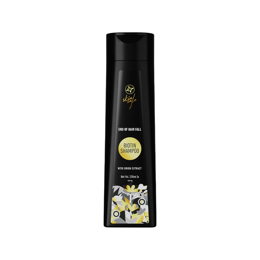 COMBO - Skin Cafe End of Hair Fall Biotin Shampoo with Onion Extract 250ml + Hawaa Hair Fall Avenger Oil 100ml + Skin Cafe Silky Tresses Moisturizing Conditioner 120ml alternate