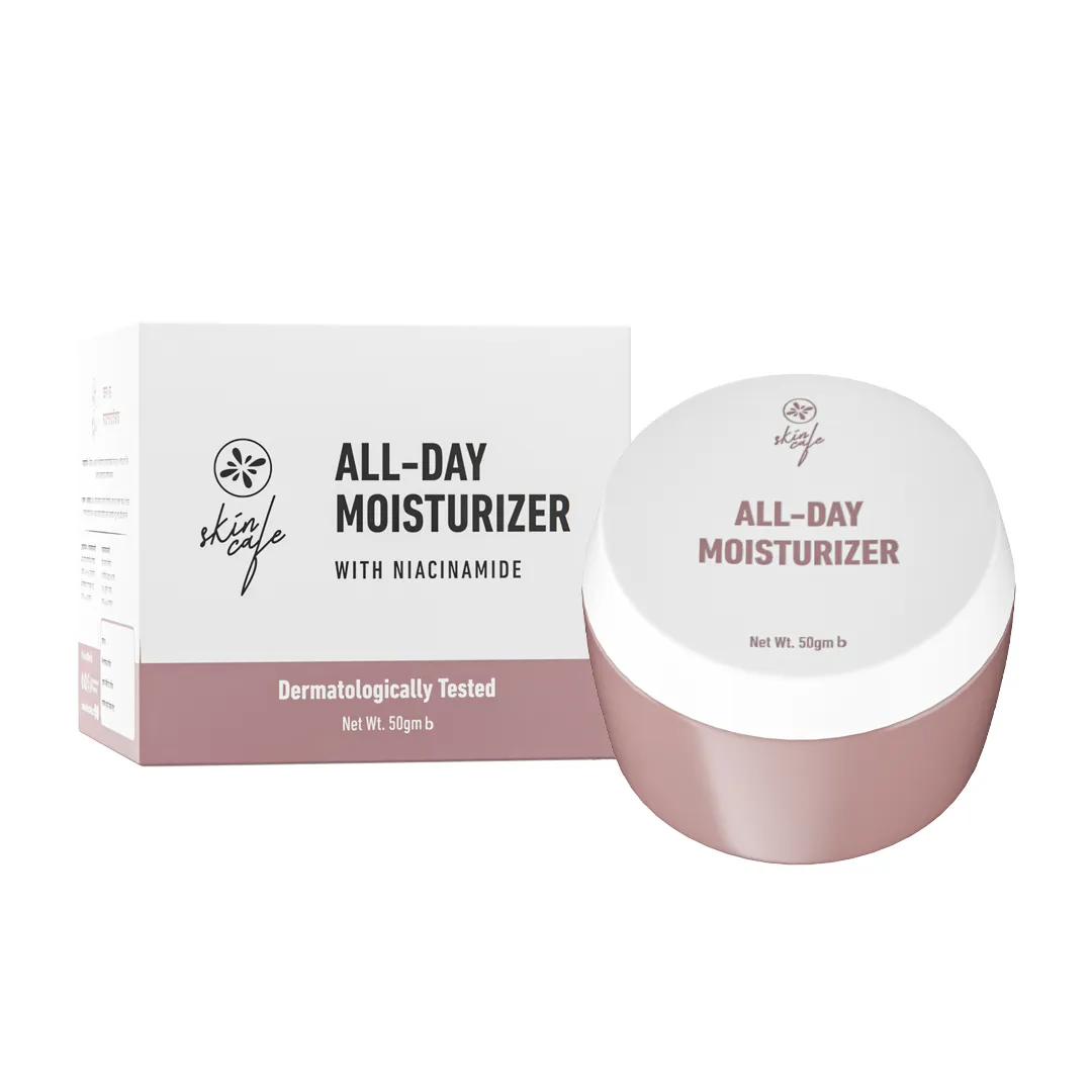 COMBO - Skin Cafe All-Day Moisturizer 50gm + Rajkonna Glow Booster Facial Wash with Gluta-Nia 100ml alternate