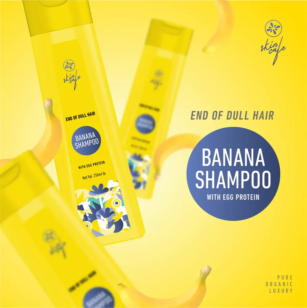 Skin Cafe End of Dull Hair Banana Shampoo with Egg Protein - 250ml alternate