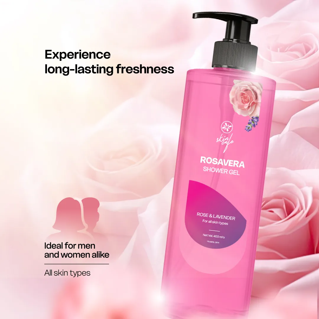 COMBO – Skin Cafe Rosavera Shower Gel 400ml With Ombre Bali Trip Body Mist 120ml 3