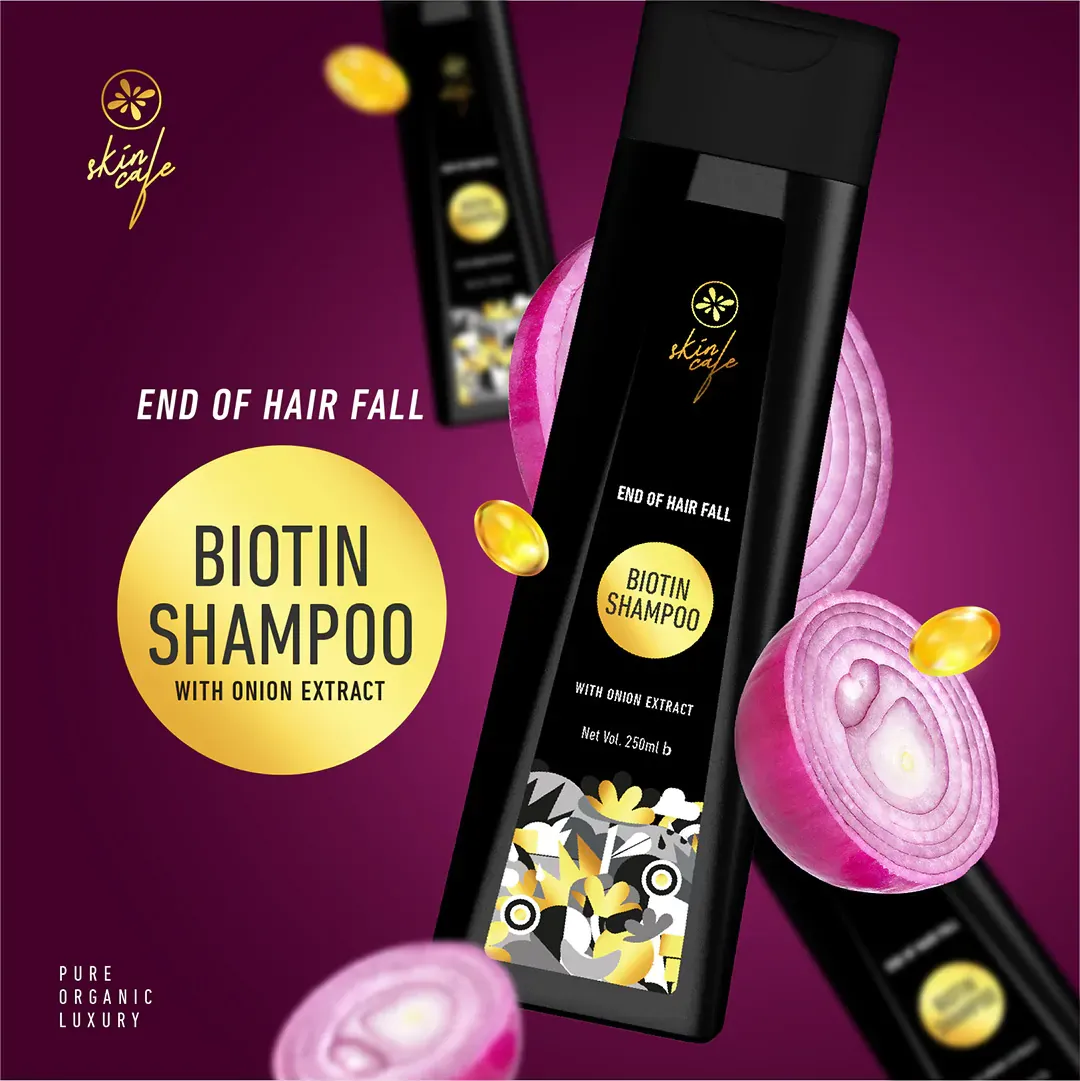 Skin Cafe End of Hair Fall Biotin Shampoo with Onion Extract - 250ml 2