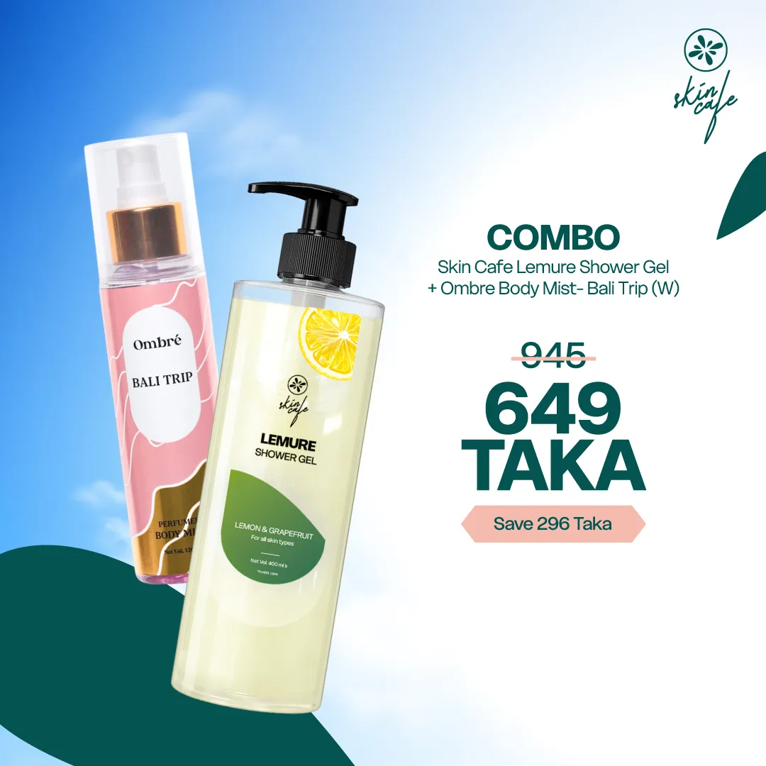 COMBO –Skin Cafe Lemure Shower Gel 400ml & Ombre Body Mist- Bali Trip (W) -120ml
