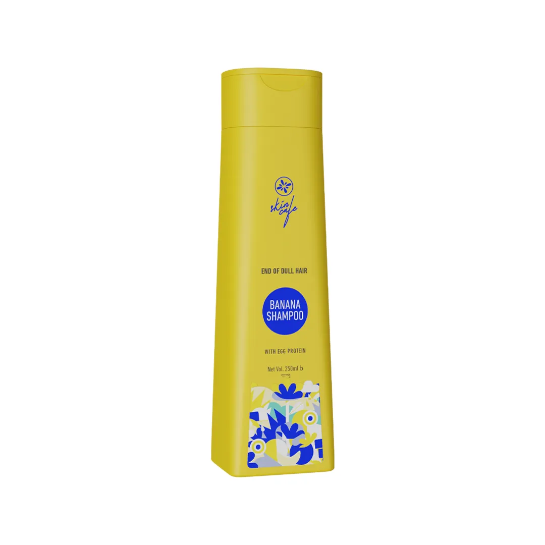 Skin Cafe End of Dull Hair Banana Shampoo with Egg Protein - 250ml