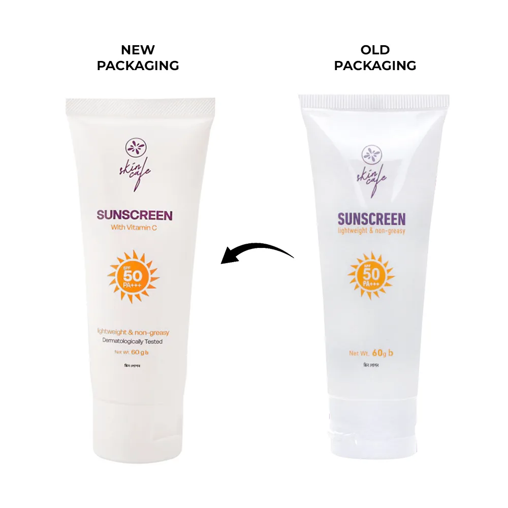 Skin Cafe Sunscreen SPF 50 PA+++  Lightweight & Non-Greasy - 60gm alternate