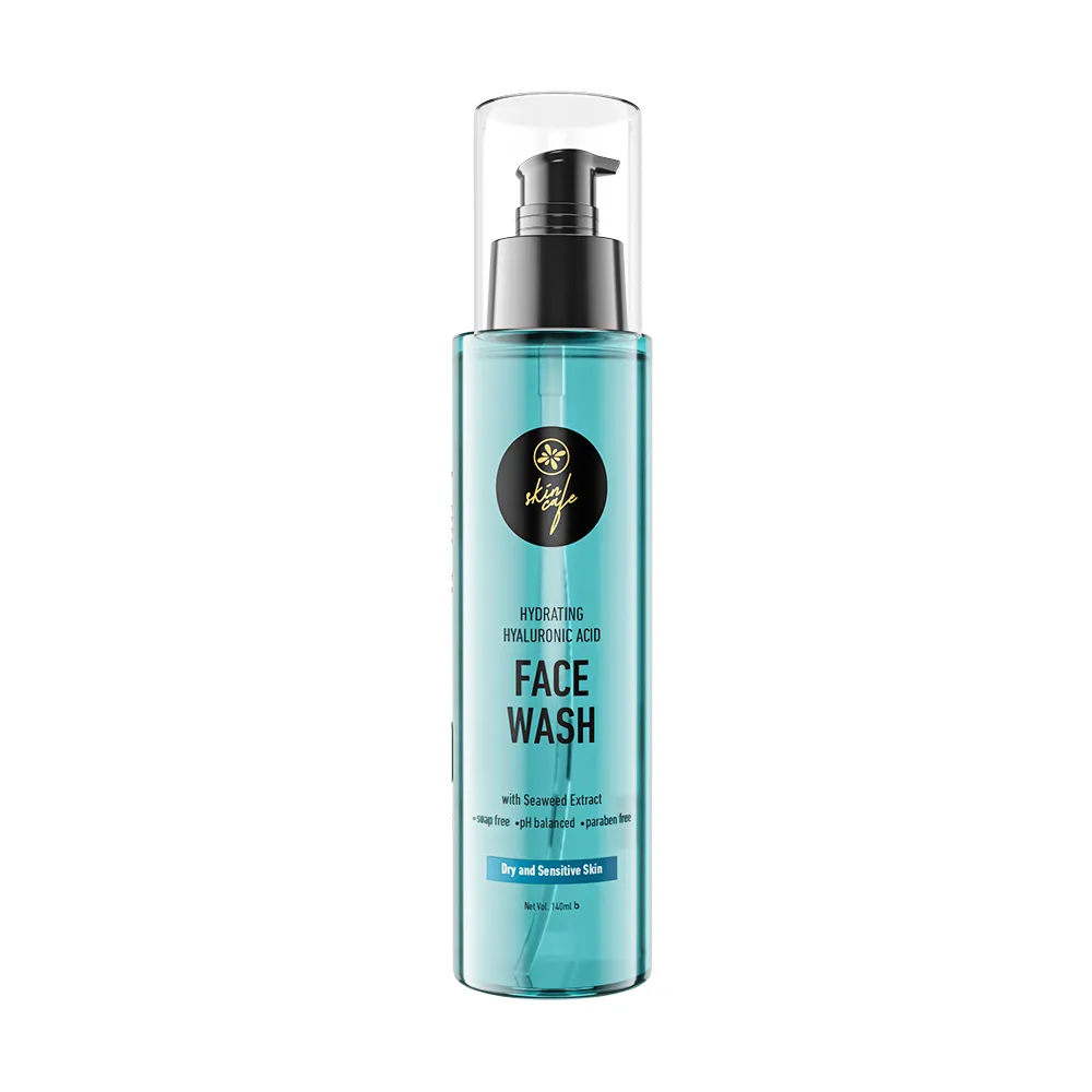 Skin Cafe Hydrating Hyaluronic Acid Face Wash with Seaweed Extract - 140ml