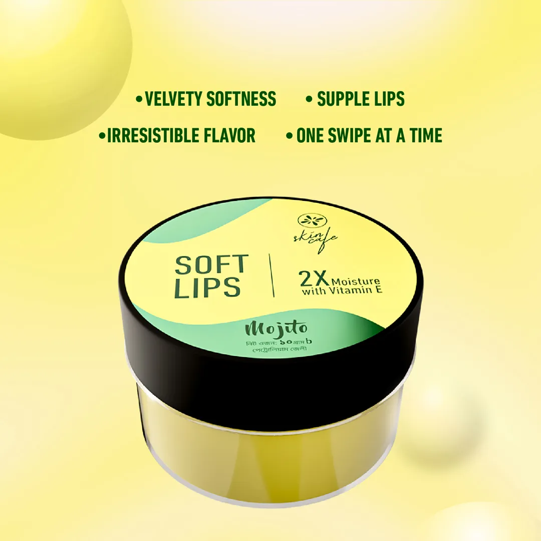 COMBO - Skin Cafe All-Day Moisturizer 50gm + Skin Cafe Soft Lips Lip Balm Vitamin E Mojito 10gm 7