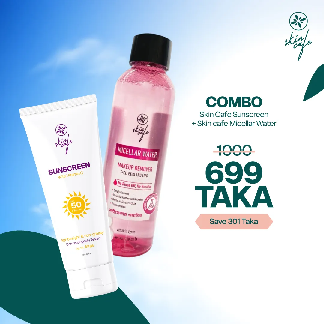 COMBO - Skin Cafe Sunscreen 60ml + Skin Cafe Micellar Water 120ml